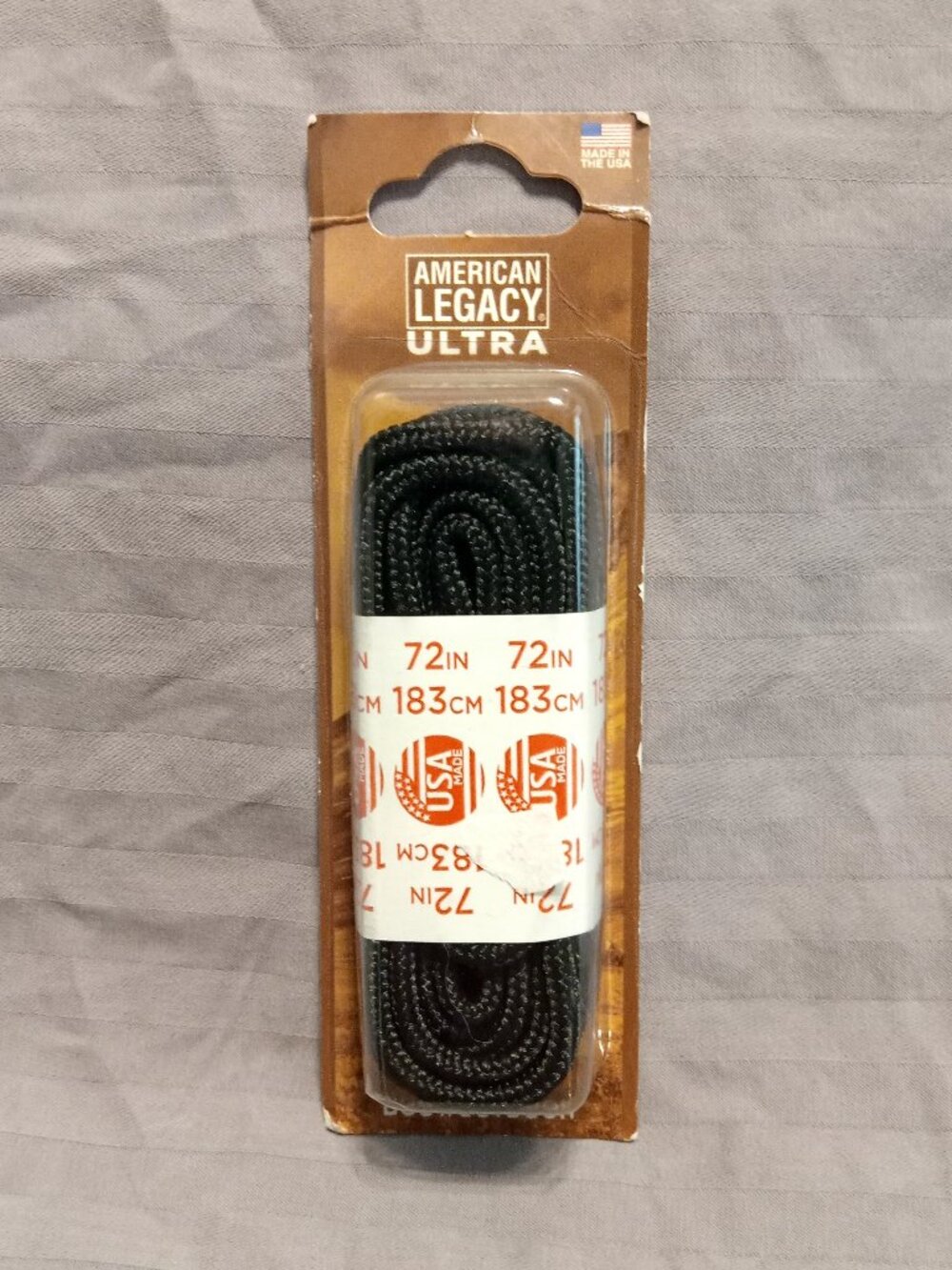 Boot/Outdoor 72" (183cm) Black Laces, American Legacy Ultra, Heavy Duty